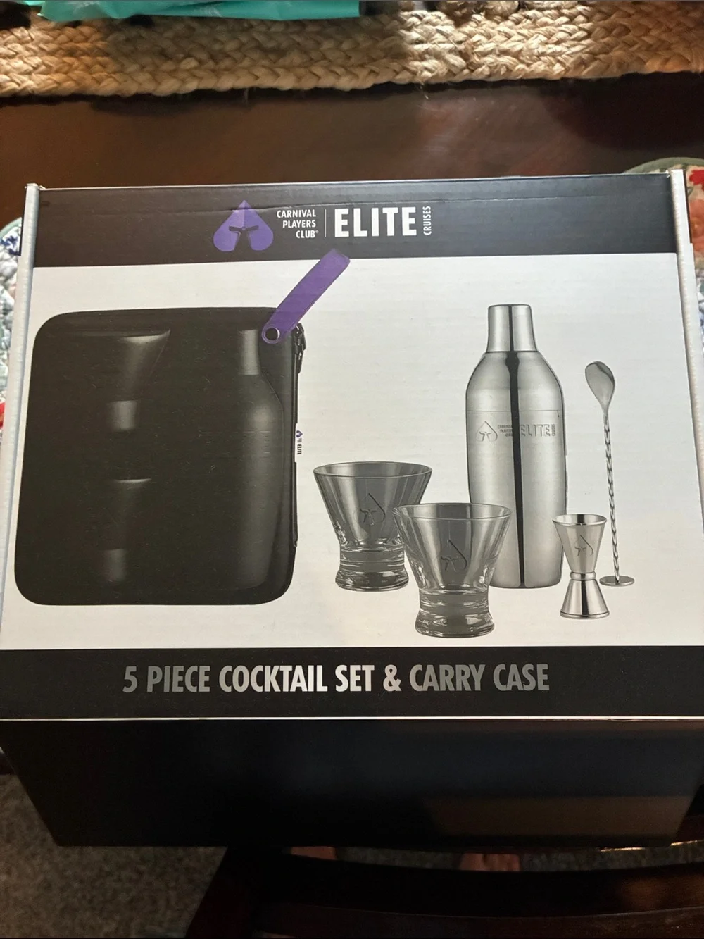 Elite 5-Piece Cocktail Set with Black Carry Case
